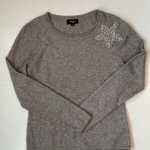 Colour Works Sweater With Rhinestone Star